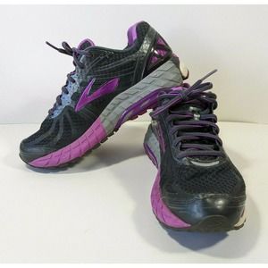 Brooks Ariel 16 Women's Size 10 Running Shoes Dark Grey/Purple 1202191B059